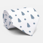 Krawatte - Grauer Weihnachtsbaum (Gerollt)