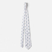 Krawatte - Grauer Weihnachtsbaum (Rückseite)