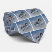 Krawatte - Graues Karussell (Gerollt)