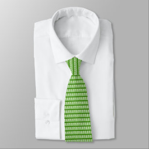 Krawatte - Green Loose Weave Pattern