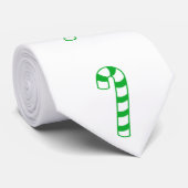 Krawatte - grüne Candy Canes (Gerollt)