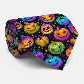 Krawatte-Halloween-Kürbis Krawatte (Gerollt)