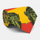 KRAWATTE HARD - Wolfman Halloween Horror Krawatte (Gerollt)