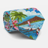 Krawatte hawaiianischer Szenen (Gerollt)