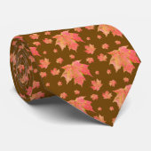 Krawatte Herbstmapfelleaf - natürlich (Gerollt)