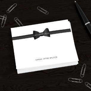 Krawatte Hochzeit Bow Groomswoman Post it Notes Post-it Klebezettel