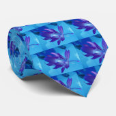 Krawatte Holiday Cactus - Blau (Gerollt)