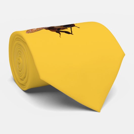 Krawatte - Honigbiene (Gerollt)