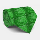 Krawatte Hurrikan - Grün (Gerollt)