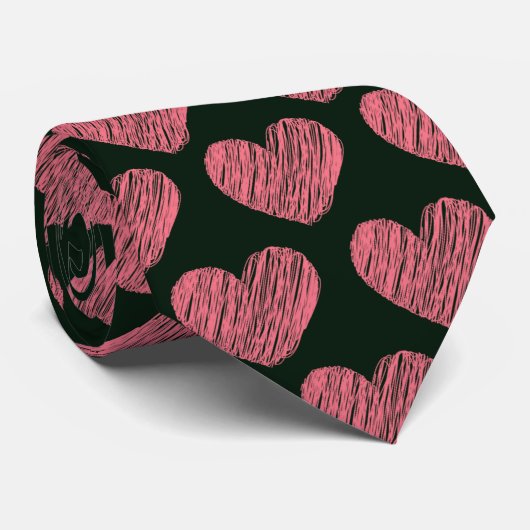 Krawatte im Herzen (Gerollt)