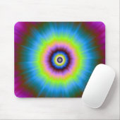 Krawatte in blau-rosa-gelben Mousepad (Mit Mouse)