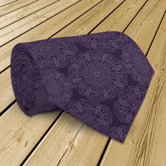 Krawatte-in-Purpura-Muster waren Refraktion Krawatte