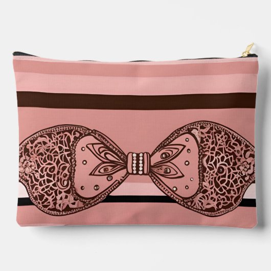 Krawatte in rosa KI Zubehörtasche (Rückseite)
