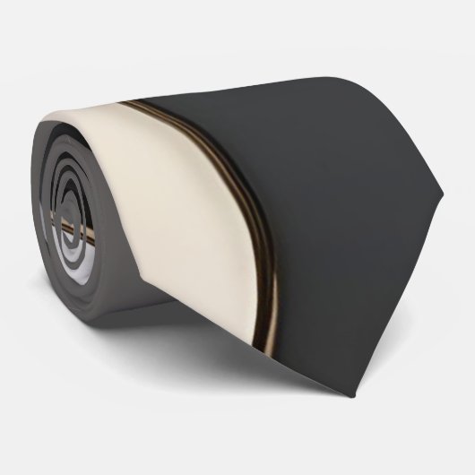 Krawatte in stilvollem abstraktem Muster (Gerollt)