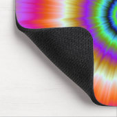 Krawatte in Violett-Rot und Grün-Mousepad Mousepad (Ecke)