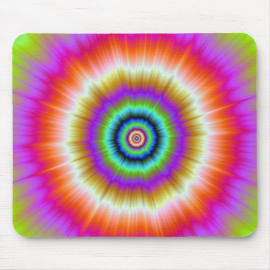 Krawatte in Violett-Rot und Grün-Mousepad Mousepad (Vorne)