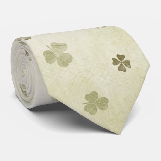 Krawatte-Irisches Kleeblatt Krawatte (Gerollt)