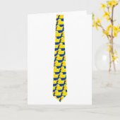 Krawatte Karte (Gelbe Blume)