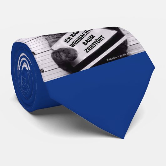 Krawatte Katze (Gerollt)