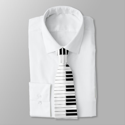 Krawatte - Klavier-Tastatur Schwarz-weiß (Gebunden)
