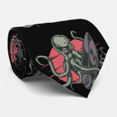 Krawatte Krake surfer (Gerollt)