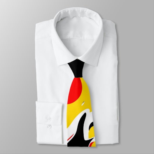 Krawatte Kunst Abstraktes Feuer (Gebunden)