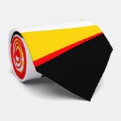 Krawatte Kunst Abstraktes Feuer (Gerollt)