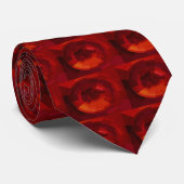 Krawatte Lifesaver Geometric - Red (Gerollt)
