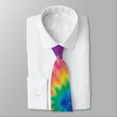 Krawatte Lila blaugelb, Niedlich farbiges Muster (Gebunden)