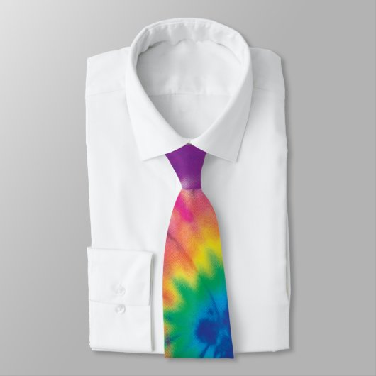 Krawatte Lila blaugelb, Niedlich farbiges Muster (Gebunden)