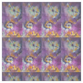 Krawatte Lila und Stiefmütterchen #1 Stoff (Muster)