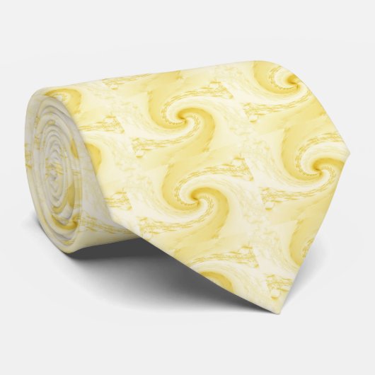 Krawatte - Maelstrom - Gelb (Gerollt)