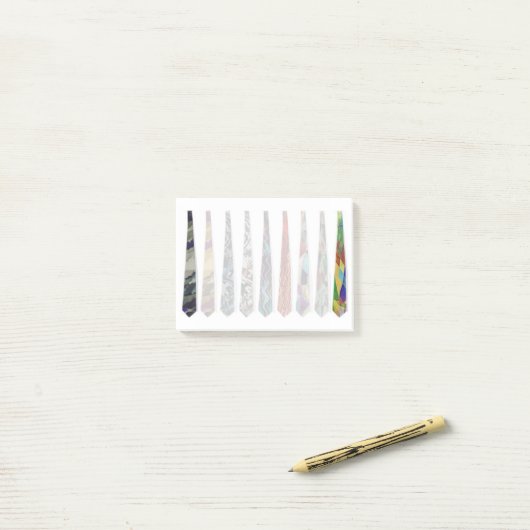 Krawatte Mann!2 Post-it Klebezettel (Auf Schreibtisch)