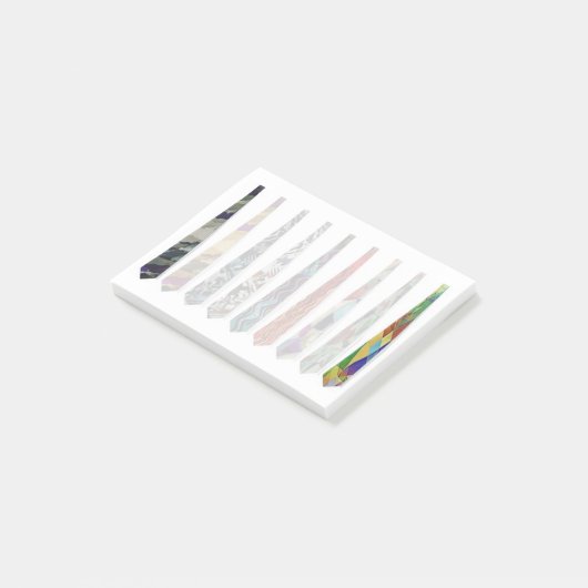 Krawatte Mann!2 Post-it Klebezettel (angewinkelt)