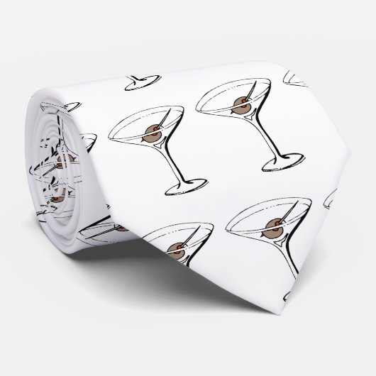Krawatte Martini (Gerollt)