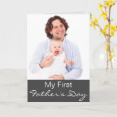 Krawatte meines ersten Vaters...Foto aufheben Karte (Gelbe Blume)