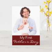 Krawatte meines ersten Vaters...Foto-Karte hochlad Karte (Gelbe Blume)