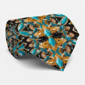 Krawatte mit Bahamas-Farbdesign (Gerollt)