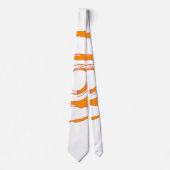 Krawatte mit Big Orange Twirl (Vorderseite)