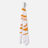 Krawatte mit Big Orange Twirl (Rückseite)