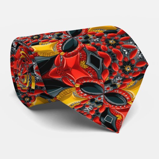 Krawatte mit dem deutschen Farbdesign (Gerollt)