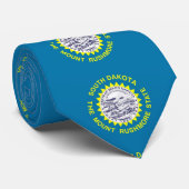 Krawatte mit der Fahne von South Dakota, USA (Gerollt)