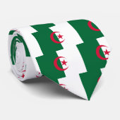 Krawatte mit der Flagge Algeriens (Gerollt)