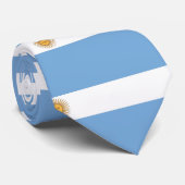 Krawatte mit der Flagge Argentiniens (Gerollt)