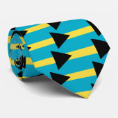 Krawatte mit der Flagge Bahamas (Gerollt)