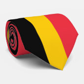 Krawatte mit der Flagge Belgiens (Gerollt)