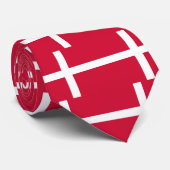 Krawatte mit der Flagge Dänemarks (Gerollt)