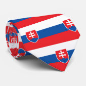 Krawatte mit der Flagge der Slowakei (Gerollt)