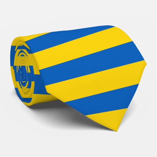 Krawatte mit der Flagge der Ukraine (Gerollt)
