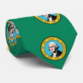 Krawatte mit der Flagge des Staat Washington - USA (Gerollt)